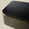Salontafel gouden ribbels rechthoekig - Bodio Rush
