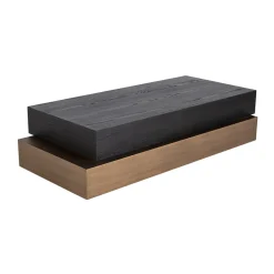Salontafel hout en goud - Richmond Interiors Cambon