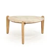 Salontafel hout en marmer - By-Boo Marnish