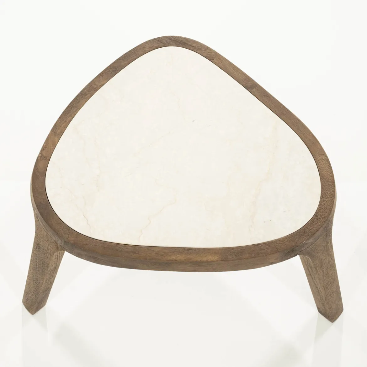 Salontafel hout met marmer - Eleonora Fred