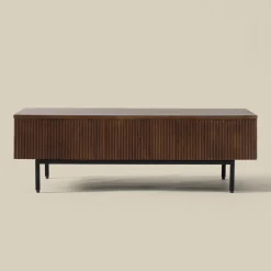 Salontafel hout met ribbels - Bodio Clark