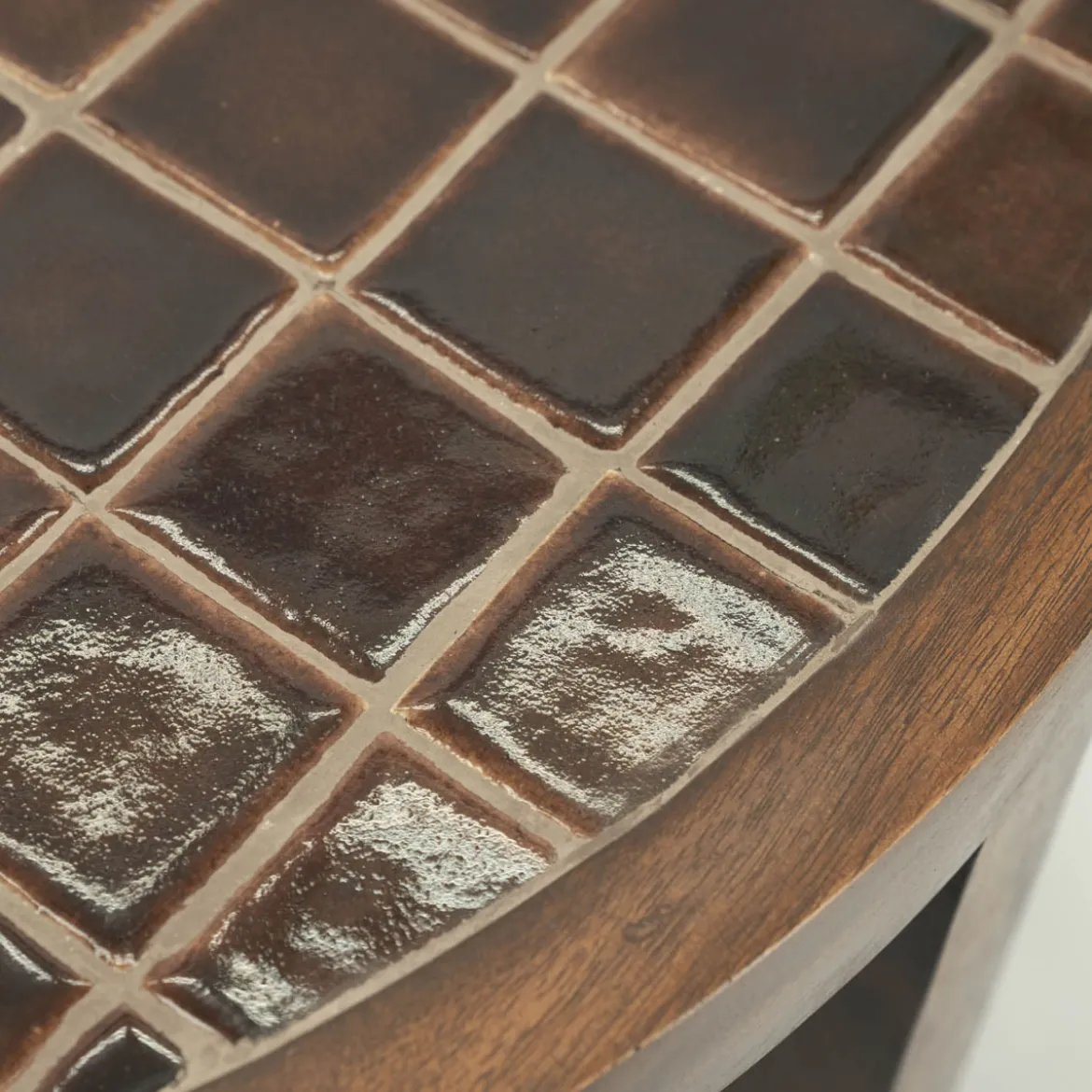 Salontafel hout met tegeltjes - By-Boo TiledUp