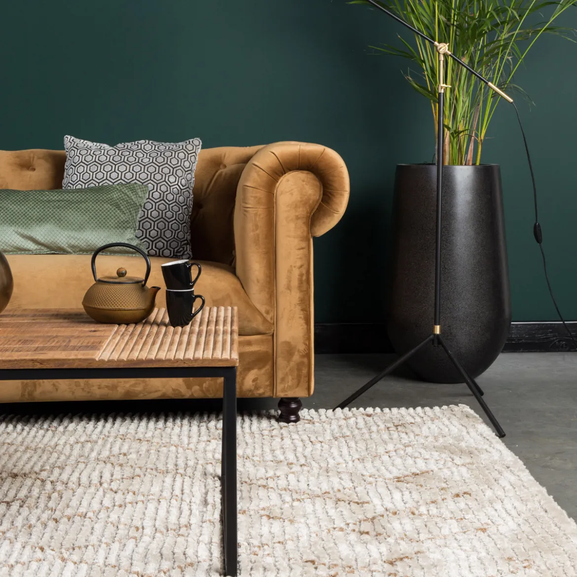 Salontafel mangohout rechthoekig - Dutchbone Randi