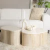 Salontafel met beige marmer blad - Eleonora Kira