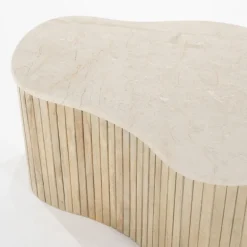 Salontafel met beige marmer blad - Eleonora Kira