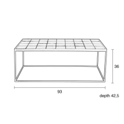 Salontafel met keramische tegels - Zuiver Glazed