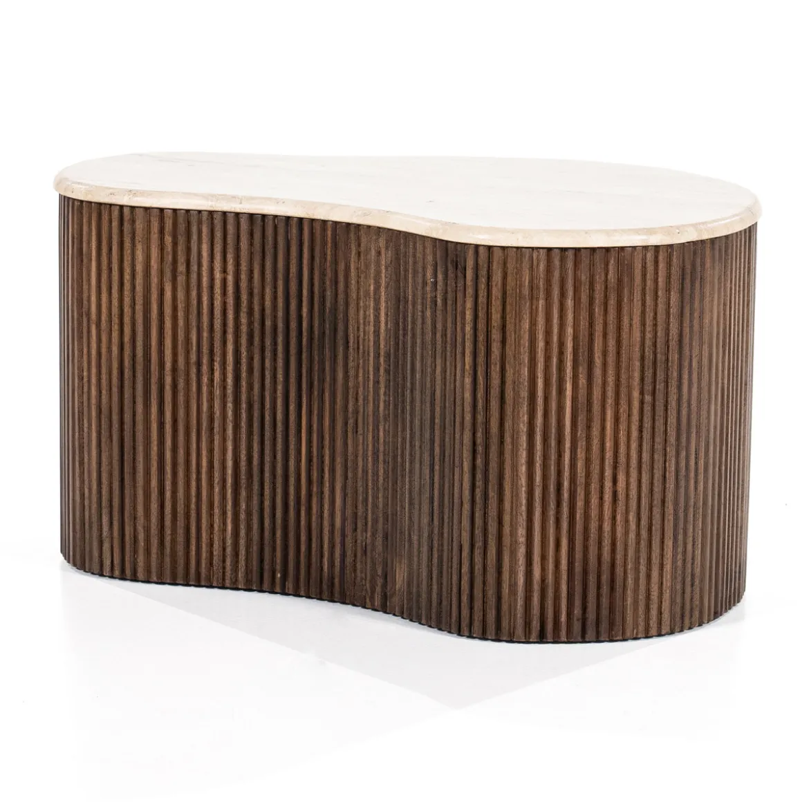 Salontafel met travertin blad - Eleonora Mari