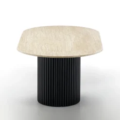 Salontafel met travertin - Bodio Kanso