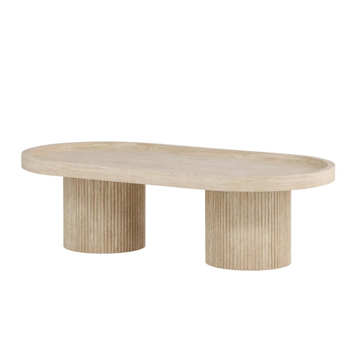 Salontafel met travertin-look - Lavis Krille