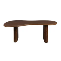 Salontafel organische vorm walnoot - Dutchbone Tilon