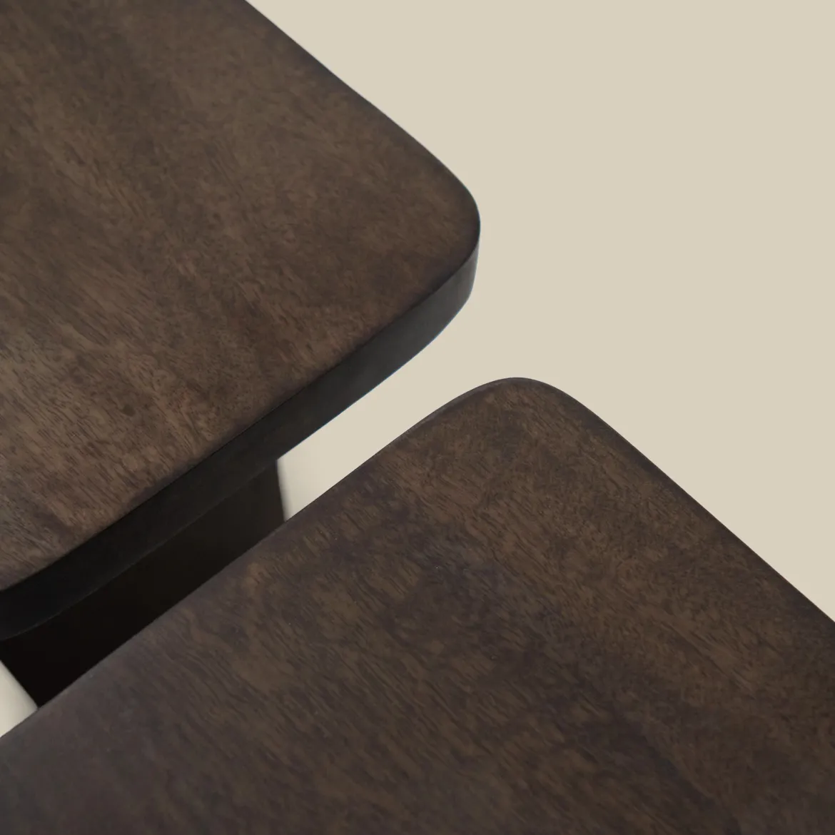 Salontafel set donker mangohout - Bodio Join