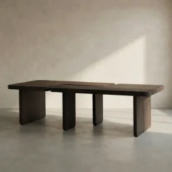 Salontafel set donker mangohout - Bodio Join