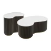 Salontafelset marmer en hout - Richmond Interiors Mayfield