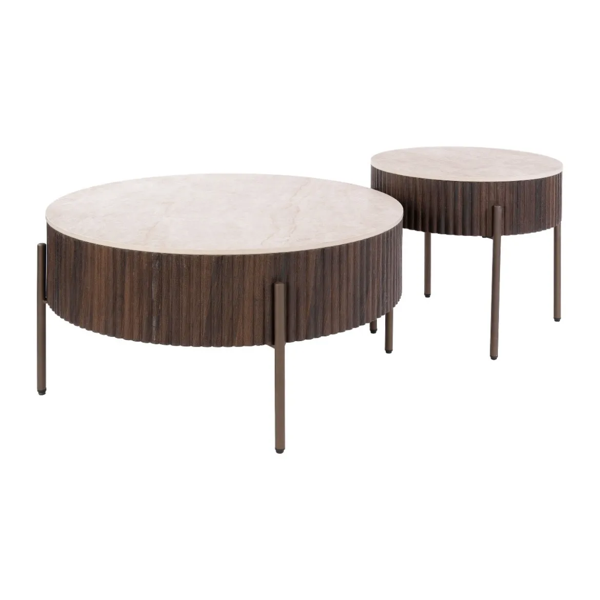 Salontafelset met keramieken blad - Giani Ceramo