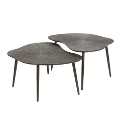 Salontafel set organische vorm brons - Giani Ray Metal