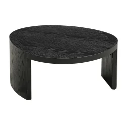 Salontafel set zwart hout organisch - Richmond Interiors Navarino