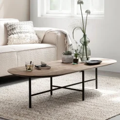 Salontafel teak ovaal - DTP Home Soho