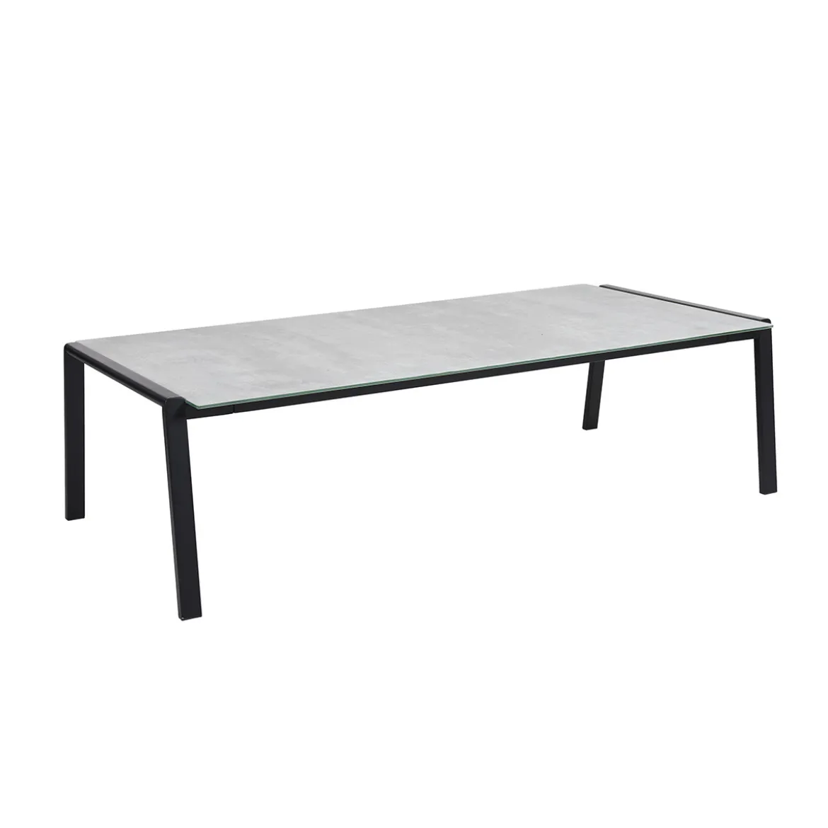 Salontafel voor buiten betonlook glas - Brafab Lyra