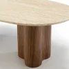Salontafel walnoot met travertin - Bodio Sora
