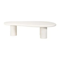 Salontafel wit organische vorm - Richmond Interiors Bloomstone