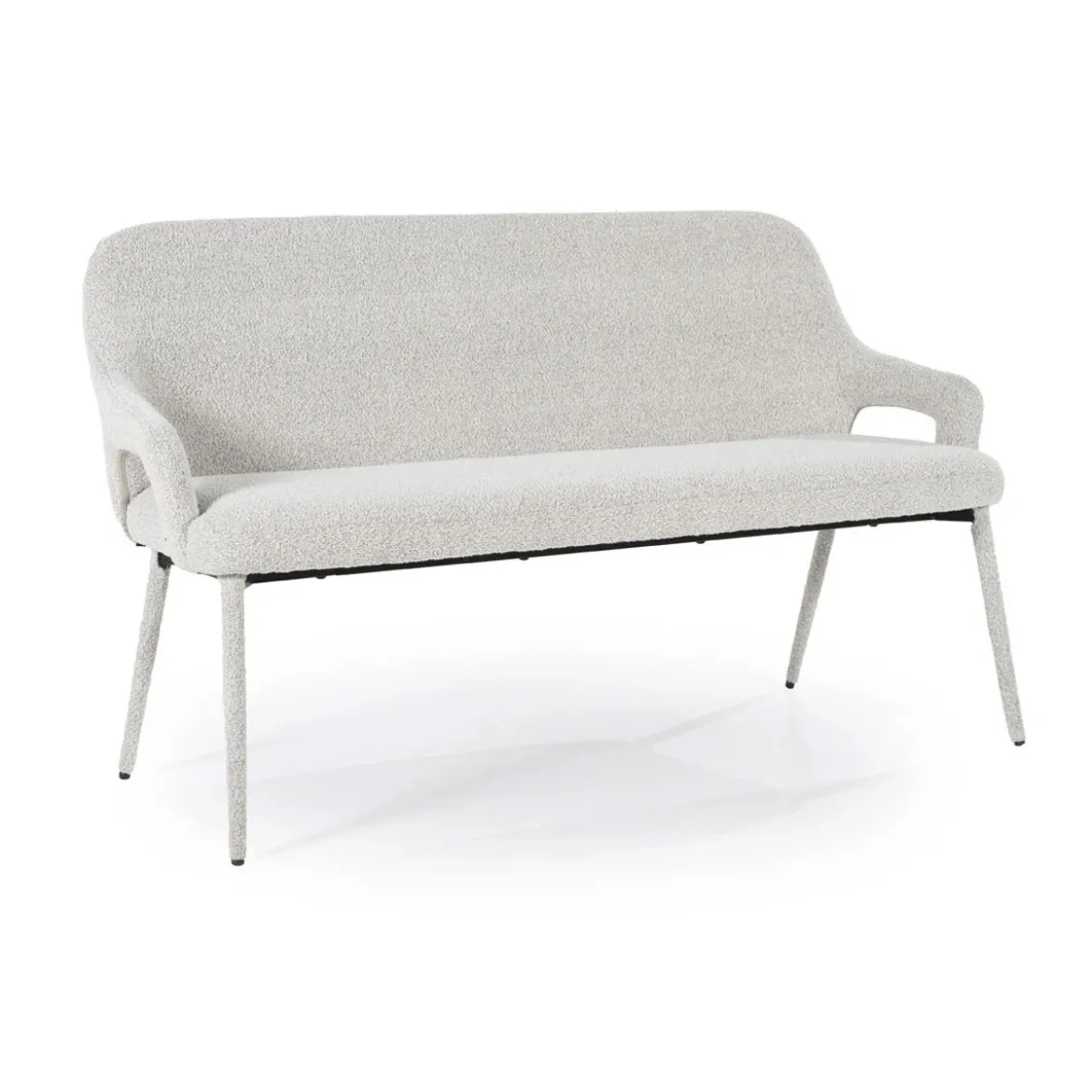 Scandinavische eetkamerbank met armleuning bruin - By-Boo Bench Fika
