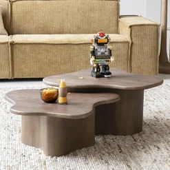 Scandinavische salontafel set mangohout - By-Boo Fall