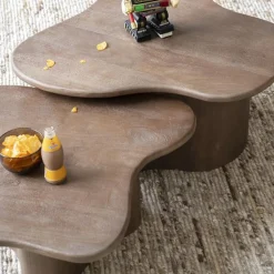 Scandinavische salontafel set mangohout - By-Boo Fall