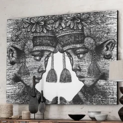 Schilderij Bali - Must Living Balinese Tweeling