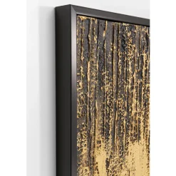 Schilderij goud zwart - Kare Design Abstract Black