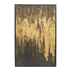 Schilderij goud zwart - Kare Design Abstract Black