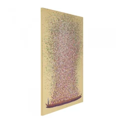 Schilderij - Kare Design Touched Flower Boat Gold Pink