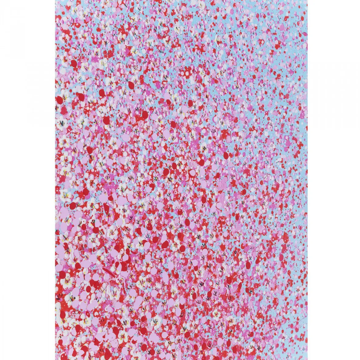 Schilderij - Kare Design Touched Flower Boat Blue Pink