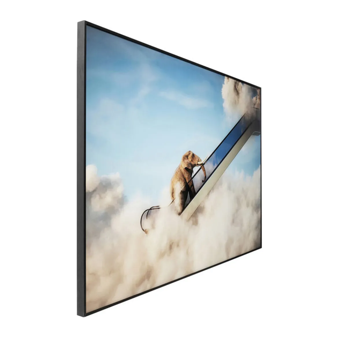 Schilderij olifant op roltrap - Kare Design Elephant in the Sky