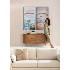 Schilderij wolken en boot - Kare Design Cloud Boat
