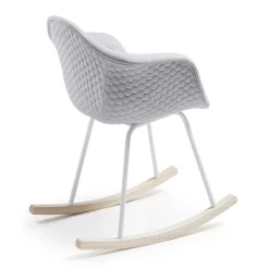 Schommelstoel quilted lichtgrijs - Kave Home Kevya