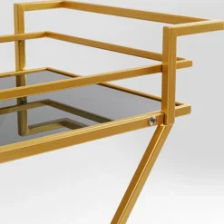 Serveer trolley goud met zwart - Kare Design Pyramids
