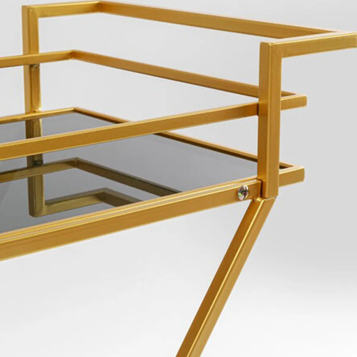 Serveer trolley goud met zwart - Kare Design Pyramids