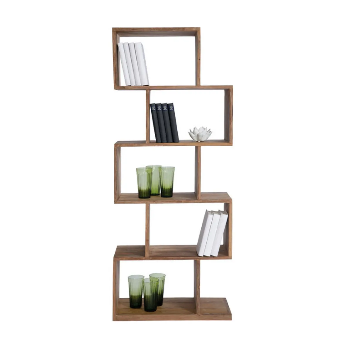 Sheeshamhout wandkast Zig Zag - Kare Design Authentico Zick Zack