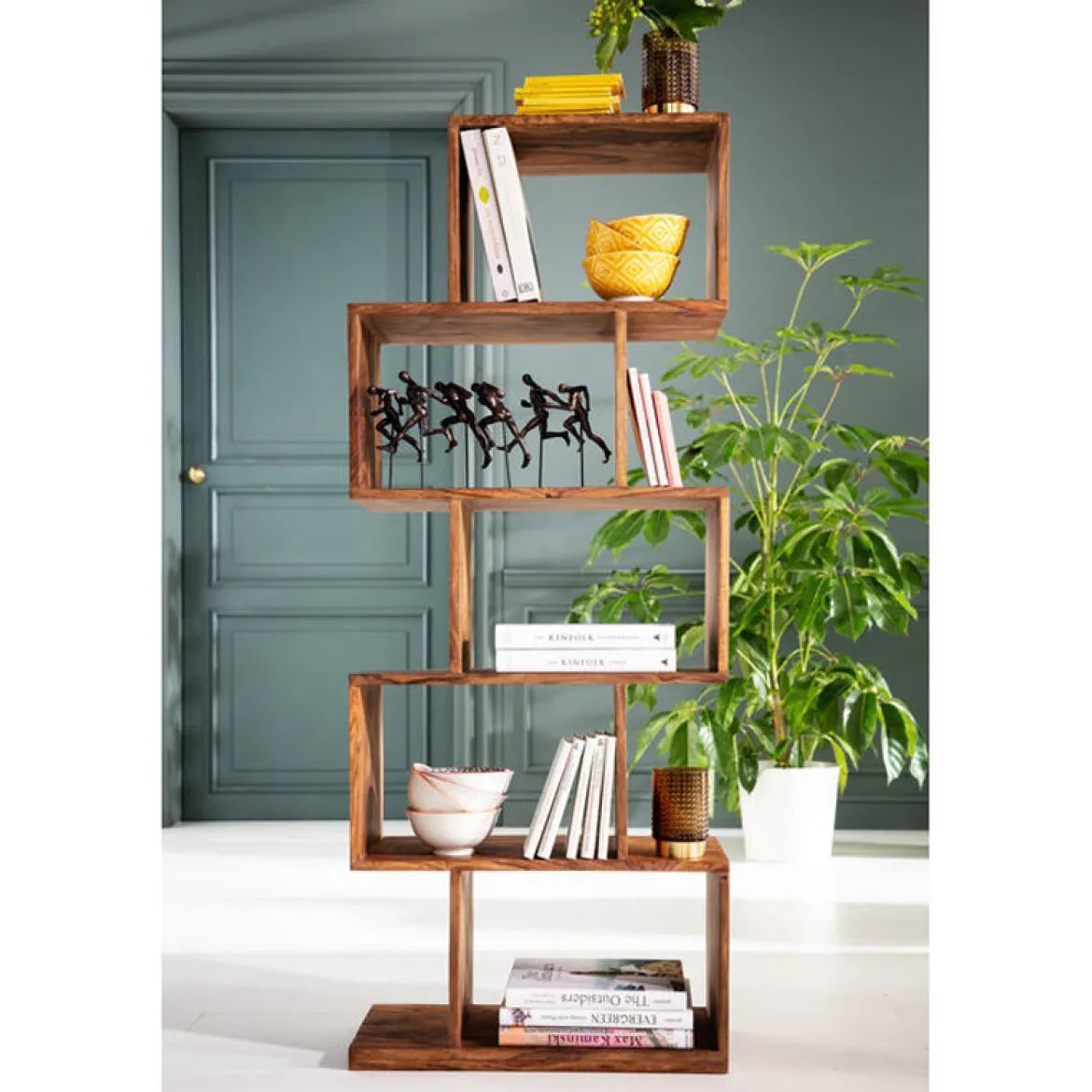 Sheeshamhout wandkast Zig Zag - Kare Design Authentico Zick Zack