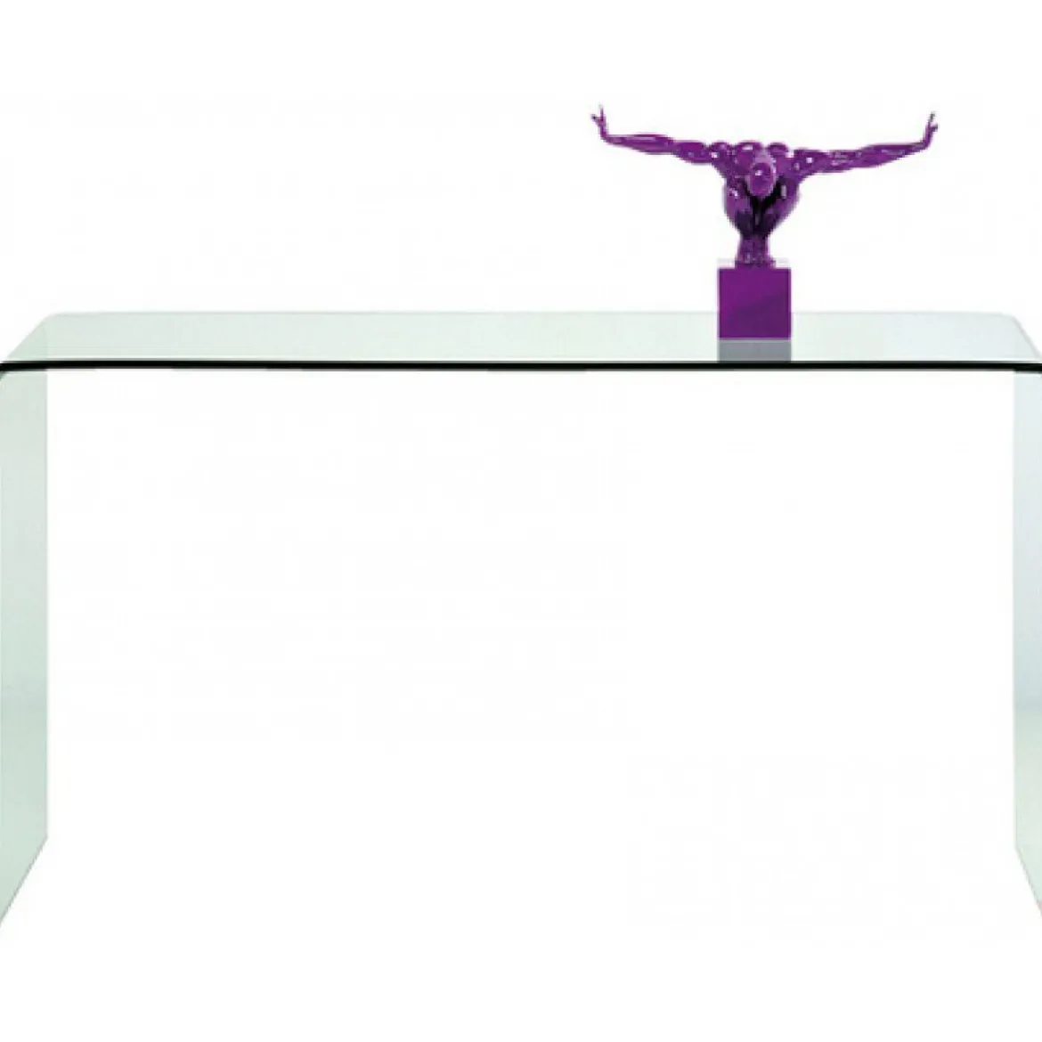 Sidetable gebogen glas - Kare Design Clear Club
