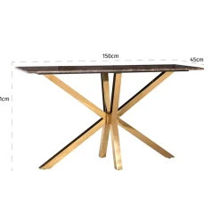 Sidetable goud met emperador marmer - Richmond Interiors Conrad