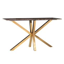 Sidetable goud met emperador marmer - Richmond Interiors Conrad