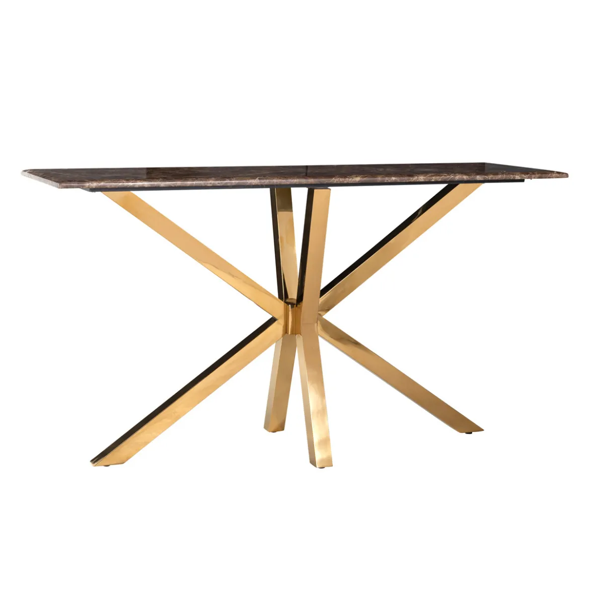 Sidetable goud met emperador marmer - Richmond Interiors Conrad