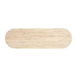 Sidetable travertin op ronde pilaren - Richmond Interiors Hampton