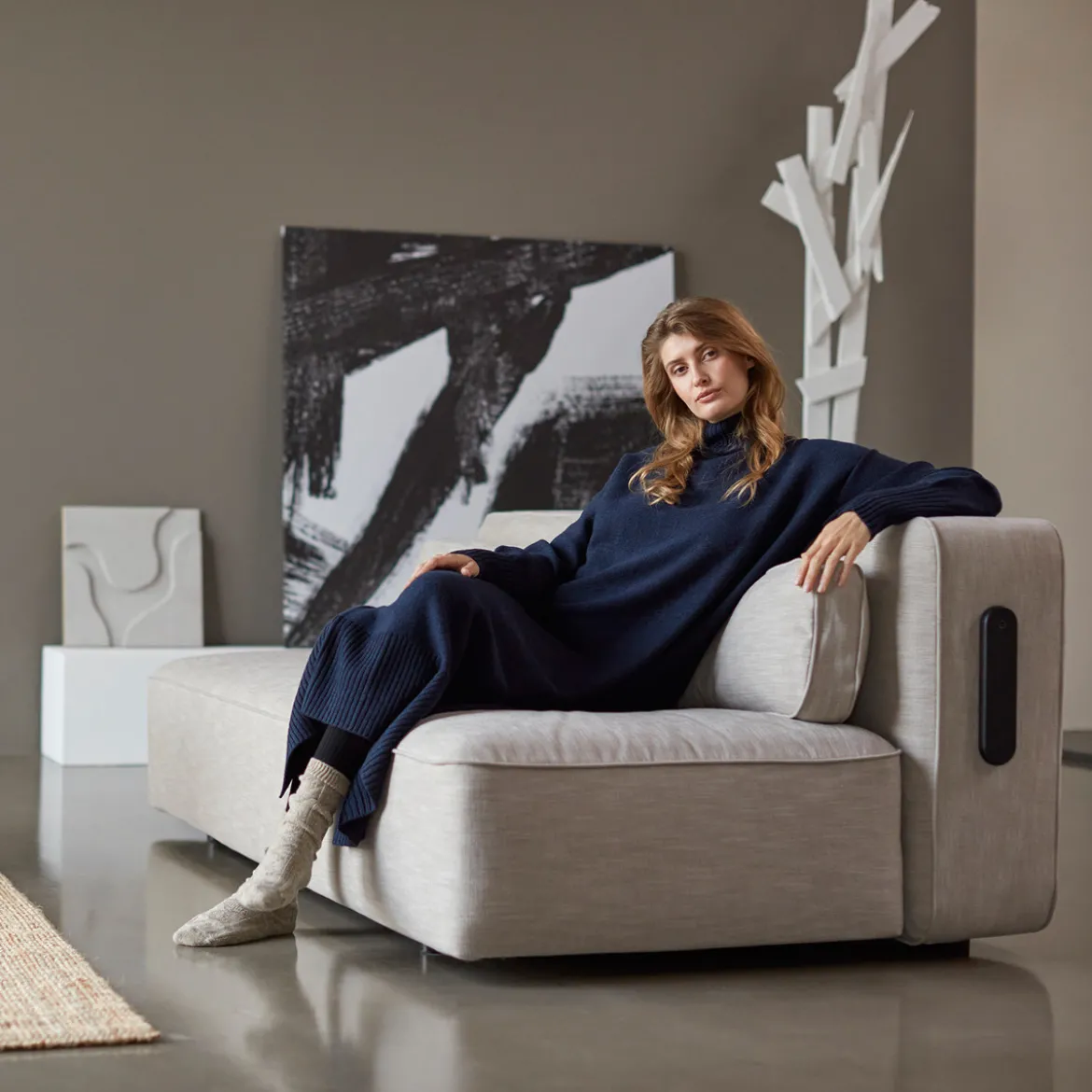 Slaapbank met pocket vering matras - Innovation Living Yonata