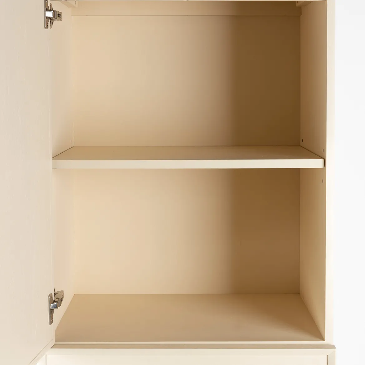 Smalle design wandkast beige - Zuiver June