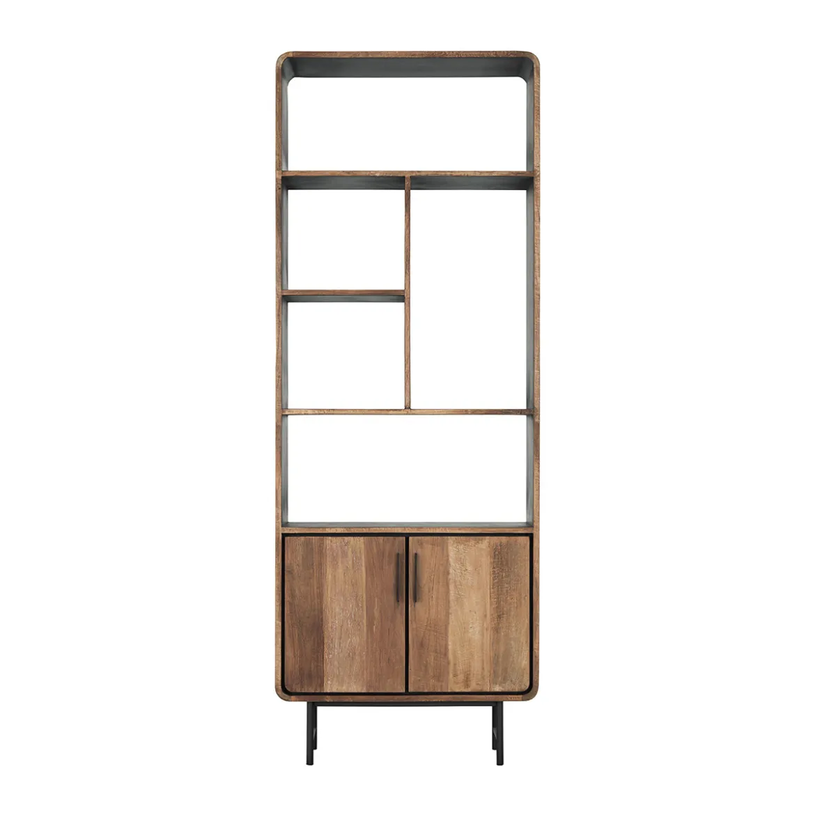 Smalle hoge vakkenkast teak - DTP Home Evo