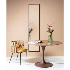 Smalle spiegel zwart 180x30 cm - Kare Design Bella