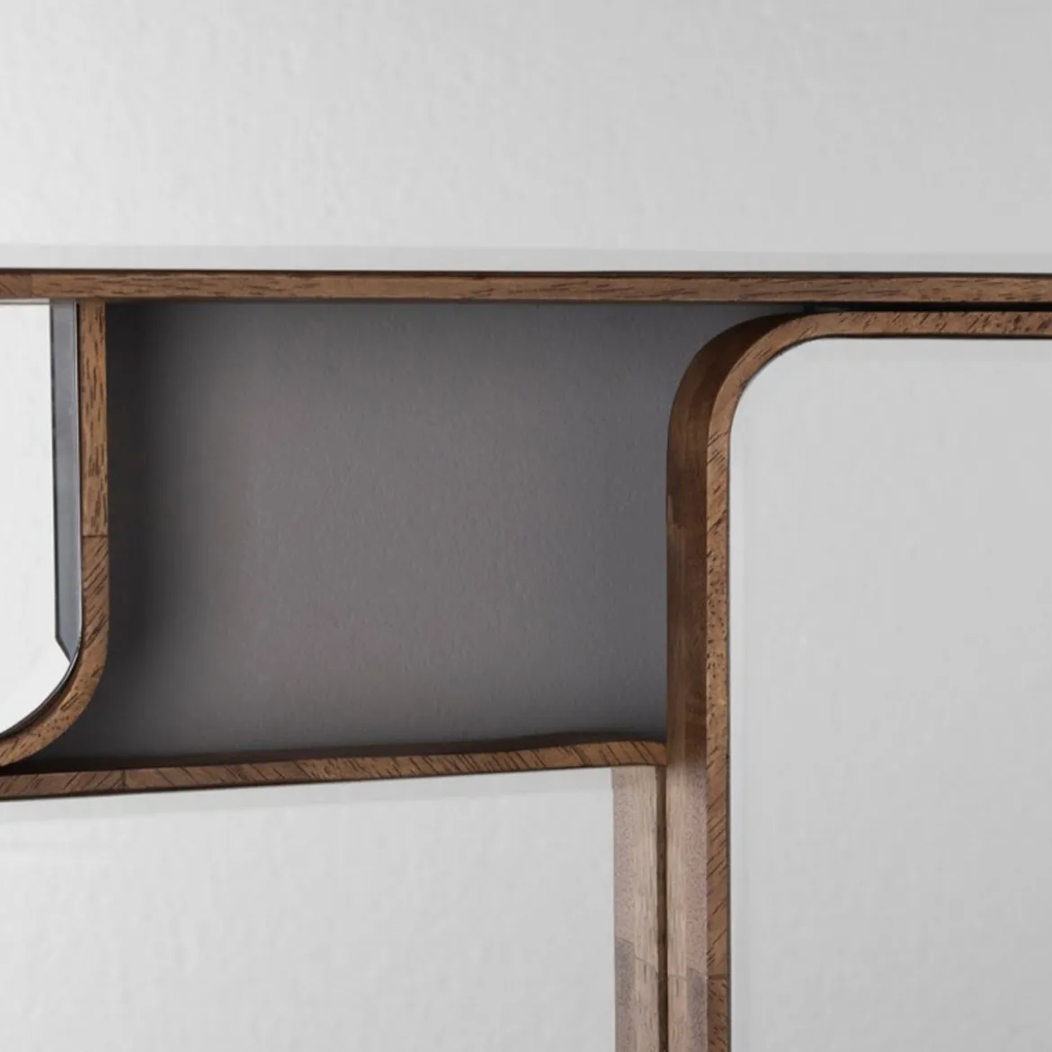 Spiegel walnoot - Dutchbone Cordelia