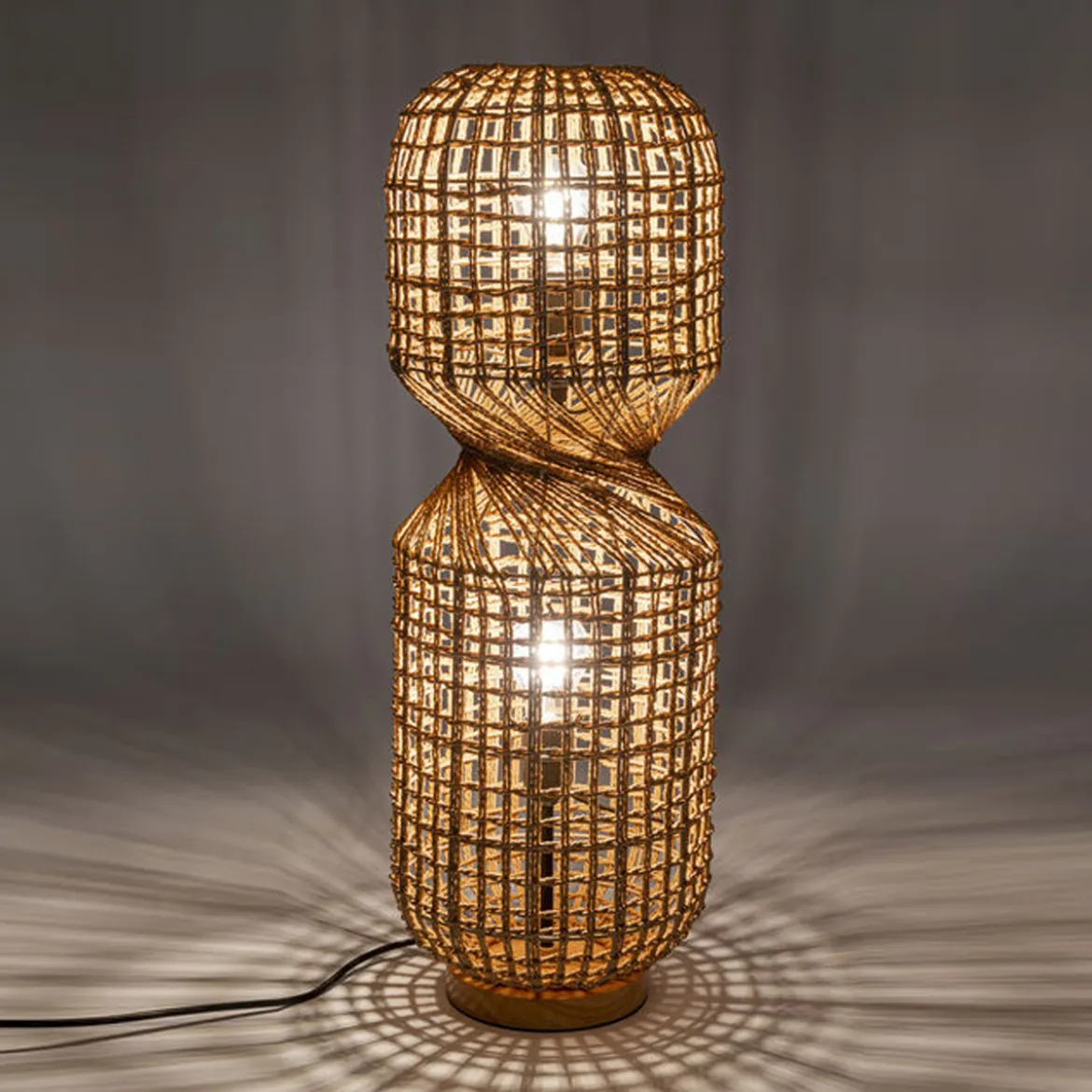 Staande lamp riet retro - Kare Design Aloha